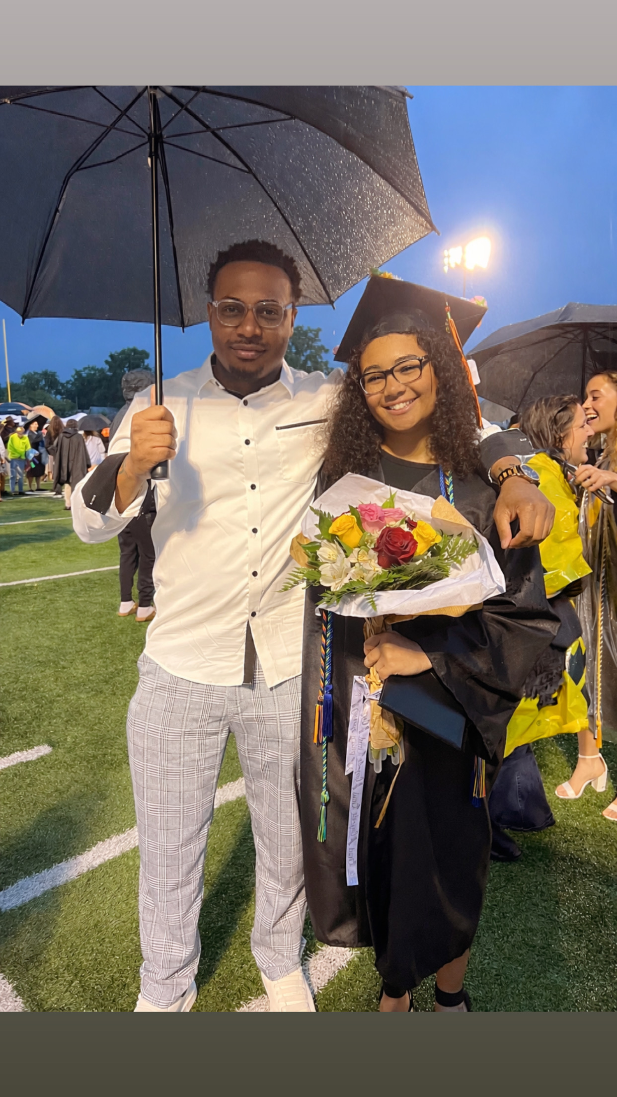 Tavares Rascoe at graduation